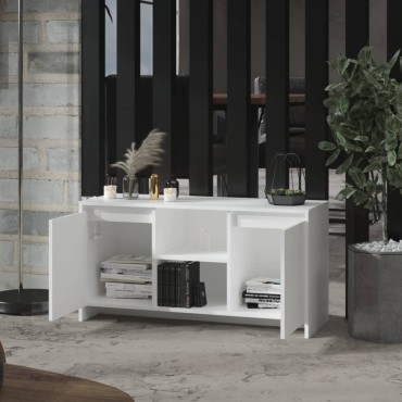 vidaXL Έπιπλο Τηλεόρασης Λευκό 102x37,5x52,5cm από Επεξ. Ξύλο