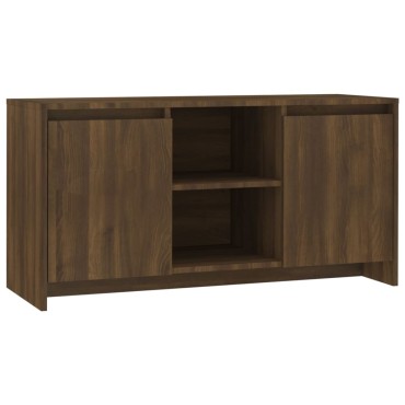 vidaXL Έπιπλο Τηλεόρασης Καφέ Δρυς 102x37,5x52,5cm από Επεξεργ. Ξύλο