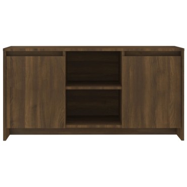 vidaXL Έπιπλο Τηλεόρασης Καφέ Δρυς 102x37,5x52,5cm από Επεξεργ. Ξύλο