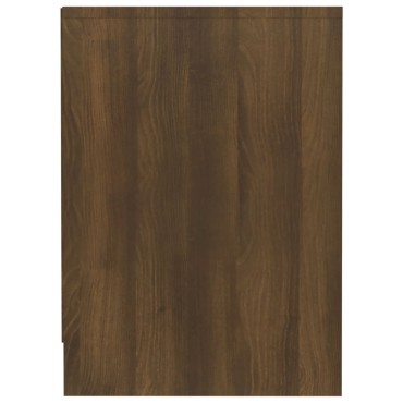vidaXL Έπιπλο Τηλεόρασης Καφέ Δρυς 102x37,5x52,5cm από Επεξεργ. Ξύλο