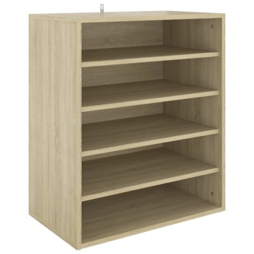 vidaXL Παπουτσοθήκη Sonoma Δρυς 60x35x70cm από Επεξ. Ξύλο