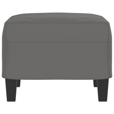 vidaXL Υποπόδιο Σκούρο Γκρι 60x50x41cm από Ύφασμα Μικροϊνών 1 τεμ.