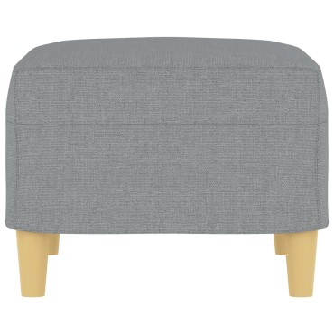 vidaXL Υποπόδιο Ανοιχτό Γκρι 60x50x41cm Υφασμάτινο 1 τεμ.