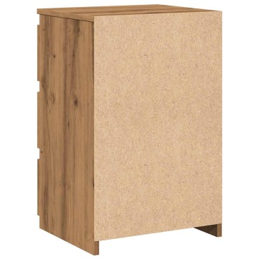 vidaXL Κομοδίνο Αρτισιανή Δρυς 40x35x62,5cm από Επεξεργασμένο Ξύλο 1 τεμ.