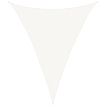 vidaXL Πανί Σκίασης Λευκό 5 x 7 x 7 μ. από HDPE 160 γρ./μ²
