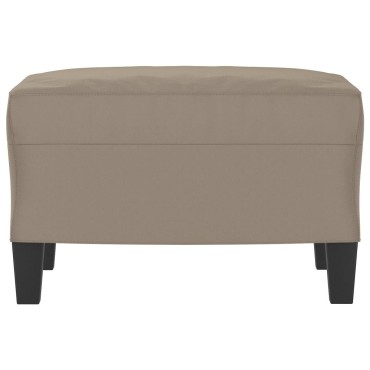 vidaXL Υποπόδιο Taupe 60x50x41cm από Ύφασμα Μικροϊνών 1 τεμ.