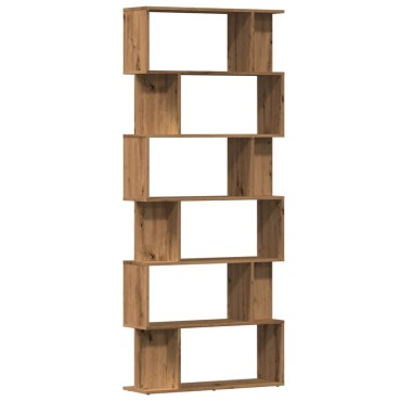 vidaXL Ντουλάπι βιβλίων Artisan Oak 80x24x192cm Κατασκευασμένο ξύλο 1 τεμ.
