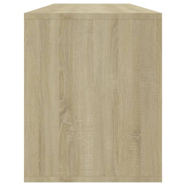 vidaXL Έπιπλο Τηλεόρασης Sonoma Δρυς 130x35x50cm από Μοριοσανίδα