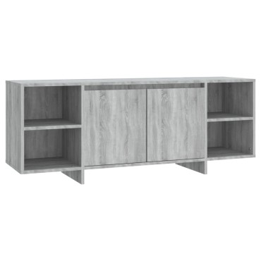 vidaXL Έπιπλο Τηλεόρασης Γκρι Sonoma 130x35x50cm από Μοριοσανίδα