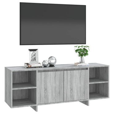 vidaXL Έπιπλο Τηλεόρασης Γκρι Sonoma 130x35x50cm από Μοριοσανίδα