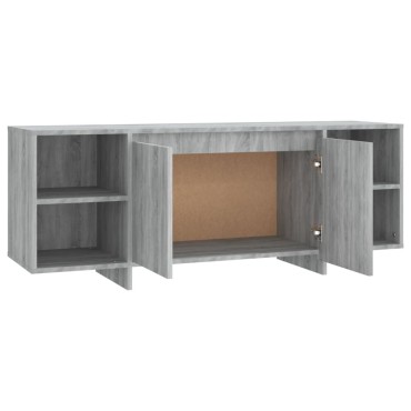 vidaXL Έπιπλο Τηλεόρασης Γκρι Sonoma 130x35x50cm από Μοριοσανίδα