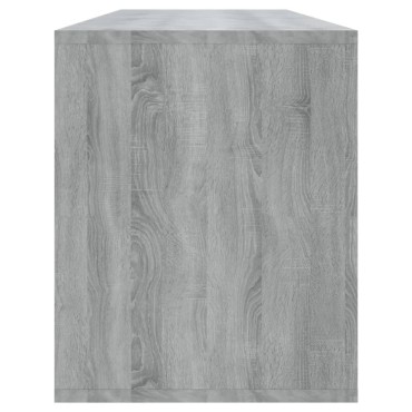 vidaXL Έπιπλο Τηλεόρασης Γκρι Sonoma 130x35x50cm από Μοριοσανίδα