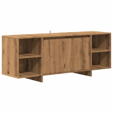 vidaXL Έπιπλο Τηλεόρασης Αρτισιανή Δρυς 130x35x50cm από Επεξεργ. Ξύλο