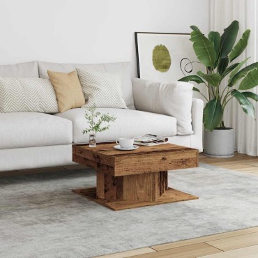 vidaXL Τραπεζάκι σαλονιού Παλιό ξύλο 55x55x30cm Κατασκευασμένο ξύλο 1 τεμ.