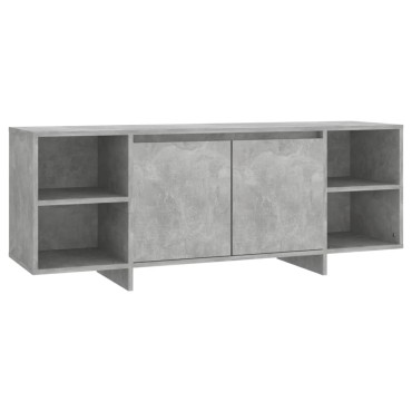 vidaXL Έπιπλο Τηλεόρασης Γκρι Σκυροδέματος 130x35x50cm από Μοριοσανίδα