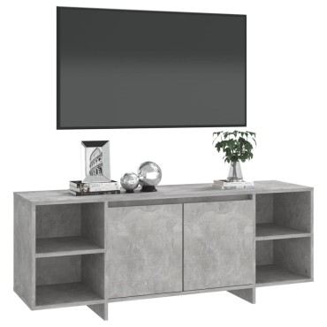 vidaXL Έπιπλο Τηλεόρασης Γκρι Σκυροδέματος 130x35x50cm από Μοριοσανίδα