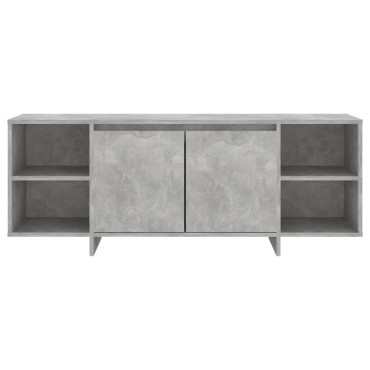 vidaXL Έπιπλο Τηλεόρασης Γκρι Σκυροδέματος 130x35x50cm από Μοριοσανίδα