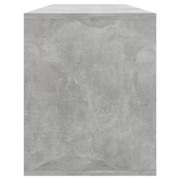 vidaXL Έπιπλο Τηλεόρασης Γκρι Σκυροδέματος 130x35x50cm από Μοριοσανίδα