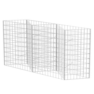 vidaXL Συρματοκιβώτιο 120x30x100cm από Γαλβανισμένο Χάλυβα