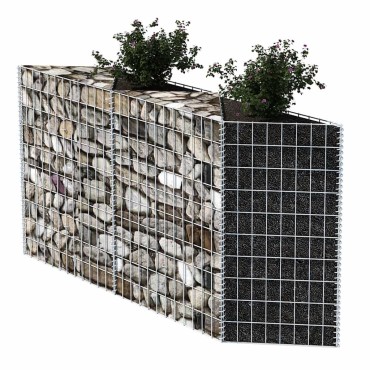 vidaXL Συρματοκιβώτιο 120x30x100cm από Γαλβανισμένο Χάλυβα