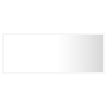 vidaXL Καθρέφτης Μπάνιου με LED Λευκός 100x8,5x37cm Ακρυλικός 1 τεμ.