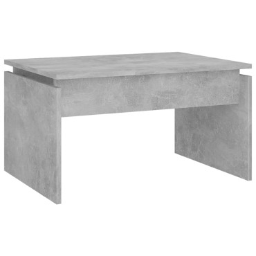 vidaXL Τραπεζάκι Σαλονιού Γκρι Σκυρ. 68x50x38cm από Επεξ. Ξύλο 1 τεμ.