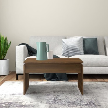 vidaXL Τραπεζάκι Σαλονιού Καφέ Δρυς 68x50x38cm Επεξεργασμένο Ξύλο 1 τεμ.