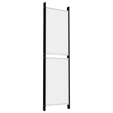 vidaXL Διαχωριστικό Δωματίου με 5 Πάνελ Λευκό 250x180cm από Ύφασμα 1 τεμ.