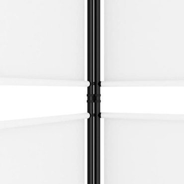 vidaXL Διαχωριστικό Δωματίου με 5 Πάνελ Λευκό 250x180cm από Ύφασμα 1 τεμ.