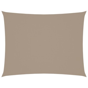 vidaXL Πανί Σκίασης Ορθογώνιο Taupe 4 x 6 μ. από Ύφασμα Oxford