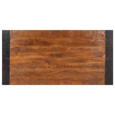 vidaXL Τραπεζαρία 140x70x76cm από Μασίφ Ακατέργαστο Ξύλο Μάνγκο 1 τεμ.