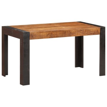 vidaXL Τραπεζαρία 140x70x76cm από Μασίφ Ακατέργαστο Ξύλο Μάνγκο 1 τεμ.