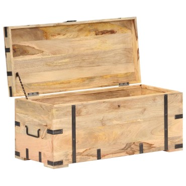 vidaXL Μπαούλο 90x40x40cm από Μασίφ Ξύλο Μάνγκο 1 τεμ.
