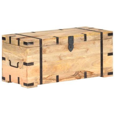 vidaXL Μπαούλο 90x40x40cm από Μασίφ Ξύλο Μάνγκο 1 τεμ.
