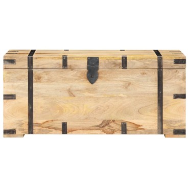 vidaXL Μπαούλο 90x40x40cm από Μασίφ Ξύλο Μάνγκο 1 τεμ.