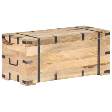 vidaXL Μπαούλο 90x40x40cm από Μασίφ Ξύλο Μάνγκο 1 τεμ.