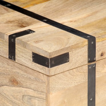 vidaXL Μπαούλο 90x40x40cm από Μασίφ Ξύλο Μάνγκο 1 τεμ.