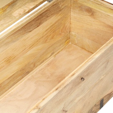 vidaXL Μπαούλο 90x40x40cm από Μασίφ Ξύλο Μάνγκο 1 τεμ.