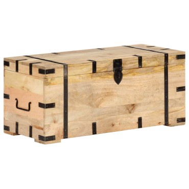 vidaXL Μπαούλο 90x40x40cm από Μασίφ Ξύλο Μάνγκο 1 τεμ.