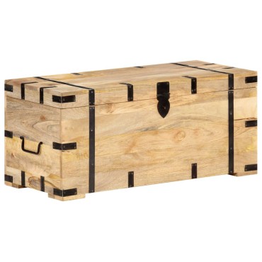 vidaXL Μπαούλο 90x40x40cm από Μασίφ Ξύλο Μάνγκο 1 τεμ.