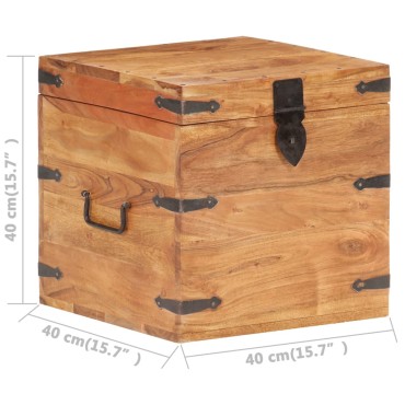vidaXL Μπαούλο 40x40x40cm από Μασίφ Ξύλο Ακακίας 1 τεμ.