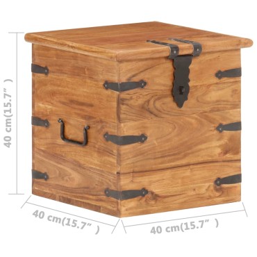 vidaXL Μπαούλο 40x40x40cm από Μασίφ Ξύλο Ακακίας 1 τεμ.