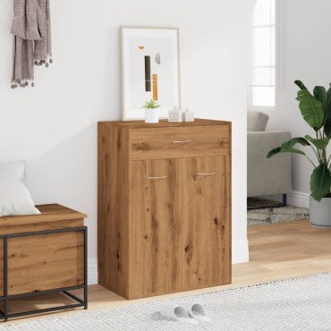 vidaXL Παπουτσοθήκη Αρτισιανή Δρυς 60x35x84cm Επεξεργασμένο Ξύλο