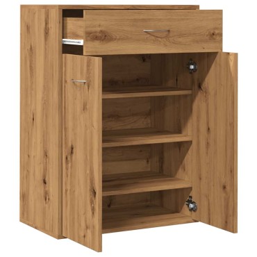 vidaXL Παπουτσοθήκη Αρτισιανή Δρυς 60x35x84cm Επεξεργασμένο Ξύλο