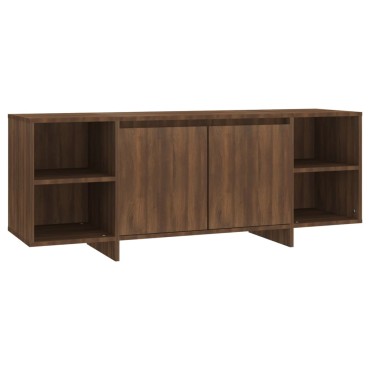vidaXL Έπιπλο Τηλεόρασης Καφέ Δρυς 130x35x50cm από Μοριοσανίδα