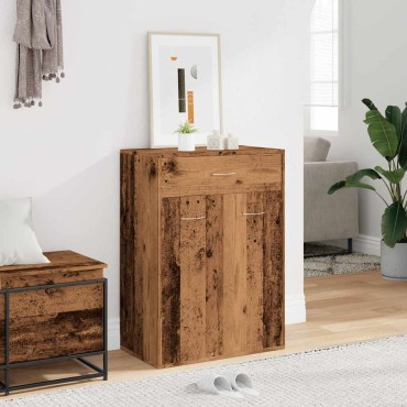 vidaXL Παπουτσοθήκη Παλιό Ξύλο 60x35x84cm από Μοριοσανίδα