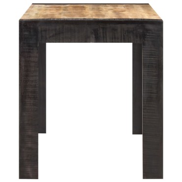 vidaXL Τραπεζαρία 140x70x76cm από Μασίφ Ακατέργαστο Ξύλο Μάνγκο 1 τεμ.