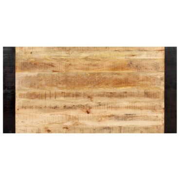 vidaXL Τραπεζαρία 140x70x76cm από Μασίφ Ακατέργαστο Ξύλο Μάνγκο 1 τεμ.