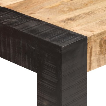 vidaXL Τραπεζαρία 140x70x76cm από Μασίφ Ακατέργαστο Ξύλο Μάνγκο 1 τεμ.