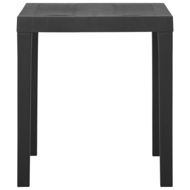 vidaXL Τραπέζι Κήπου Γκρι 79x65x72cm Πλαστικό 1 τεμ.